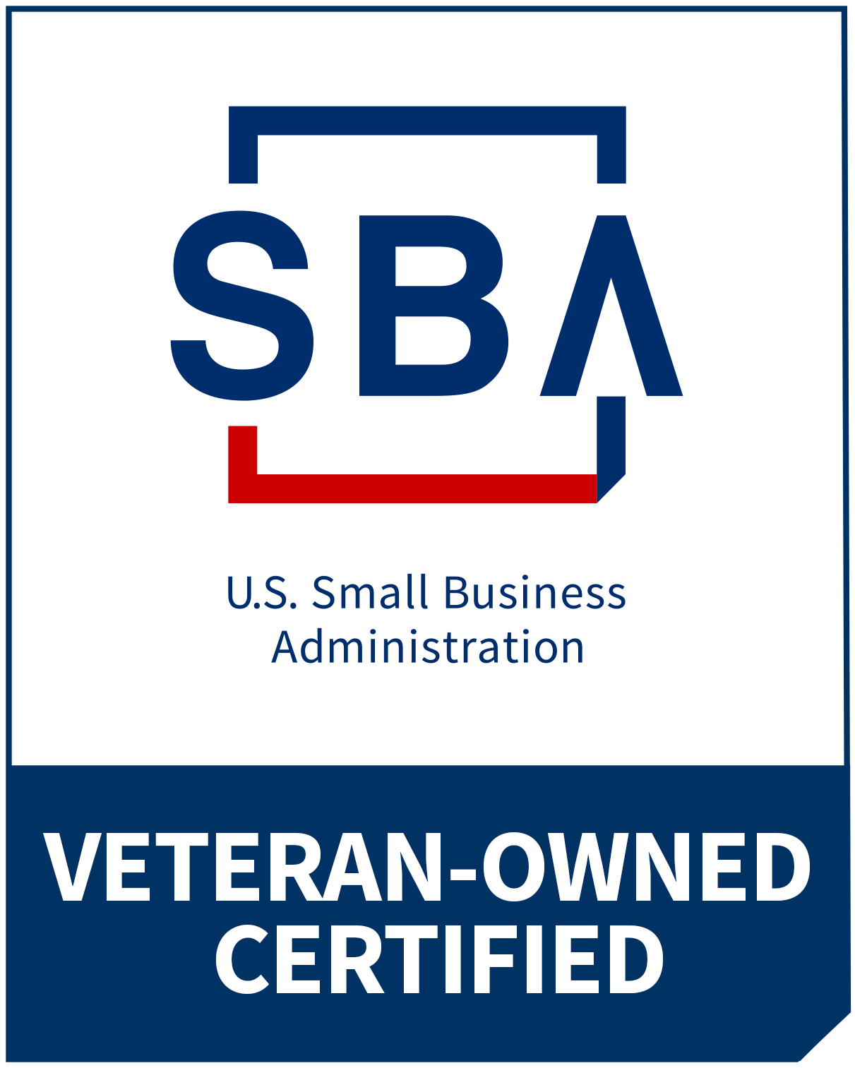U.S. Small Business Administration certified Veteran-Owned Small Business